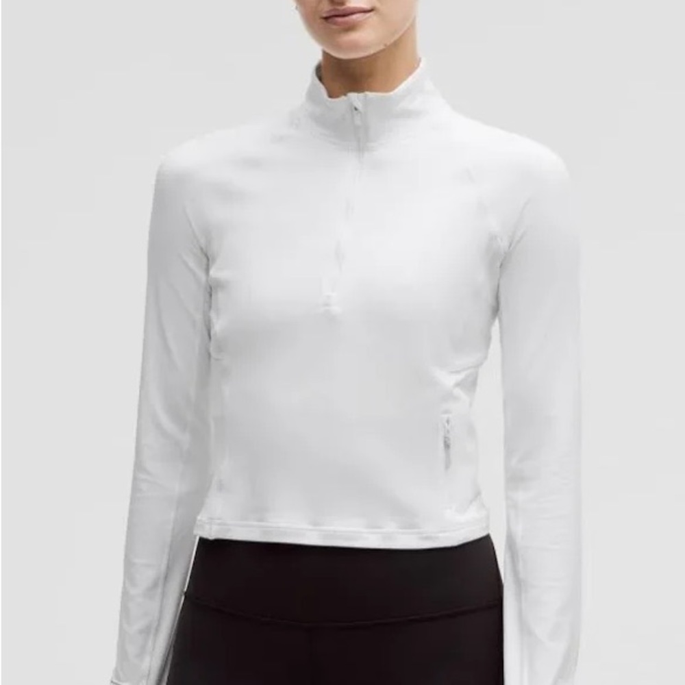 Lululemon It’s Rulu Run Cropped Half Zip Sweatshirt